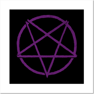 Satanic Panic Purple Pentagram | Hail Satan Posters and Art